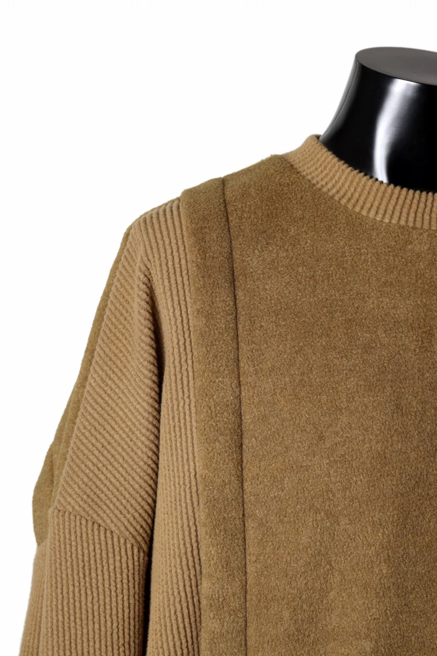 A.F ARTEFACT KNIT CORDUROY COMBI FLEECE TOP (BROWN) - Image 10