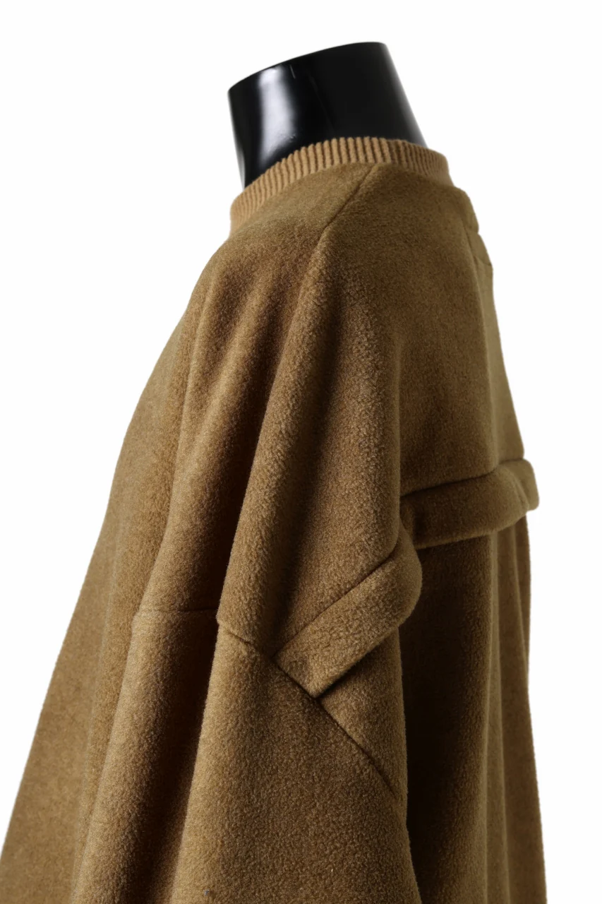 A.F ARTEFACT KNIT CORDUROY COMBI FLEECE TOP (BROWN) - Image 11