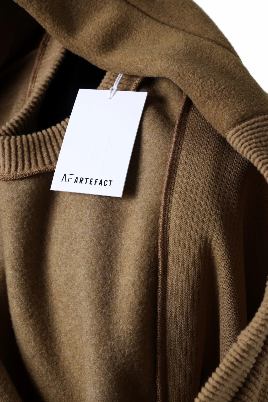 A.F ARTEFACT KNIT CORDUROY COMBI FLEECE TOP (BROWN) - Image 14