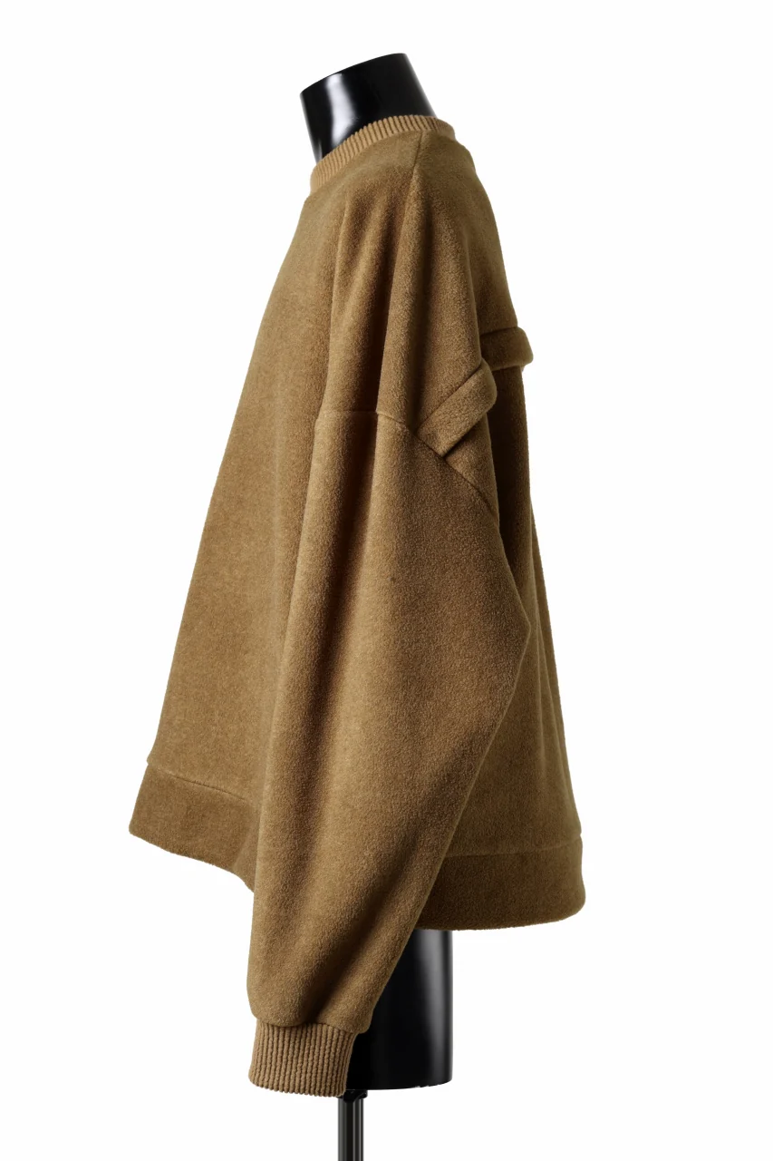 A.F ARTEFACT KNIT CORDUROY COMBI FLEECE TOP (BROWN) - Image 4