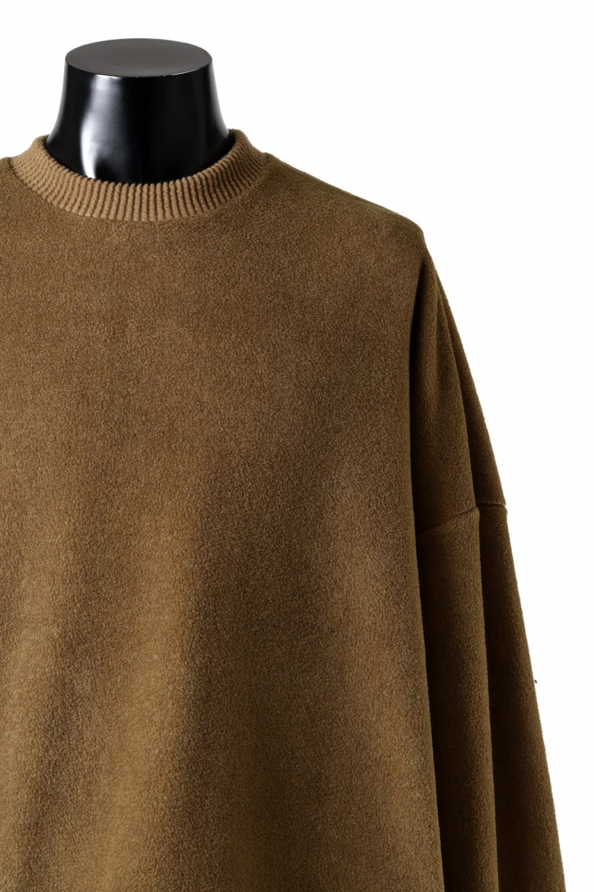 A.F ARTEFACT KNIT CORDUROY COMBI FLEECE TOP (BROWN) - Image 6