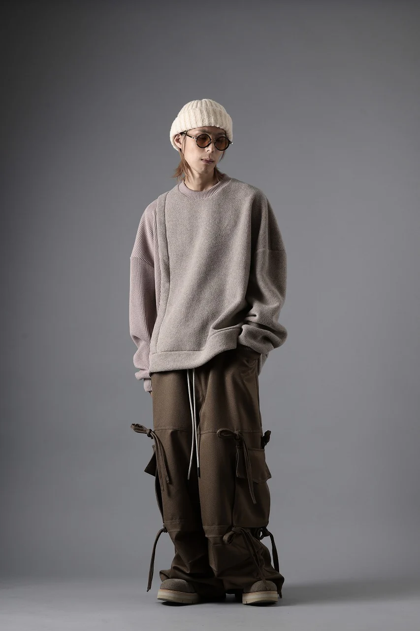 A.F ARTEFACT KNOTTING DETAIL TWILL VOLUME PANTS (BROWN) - Image 20
