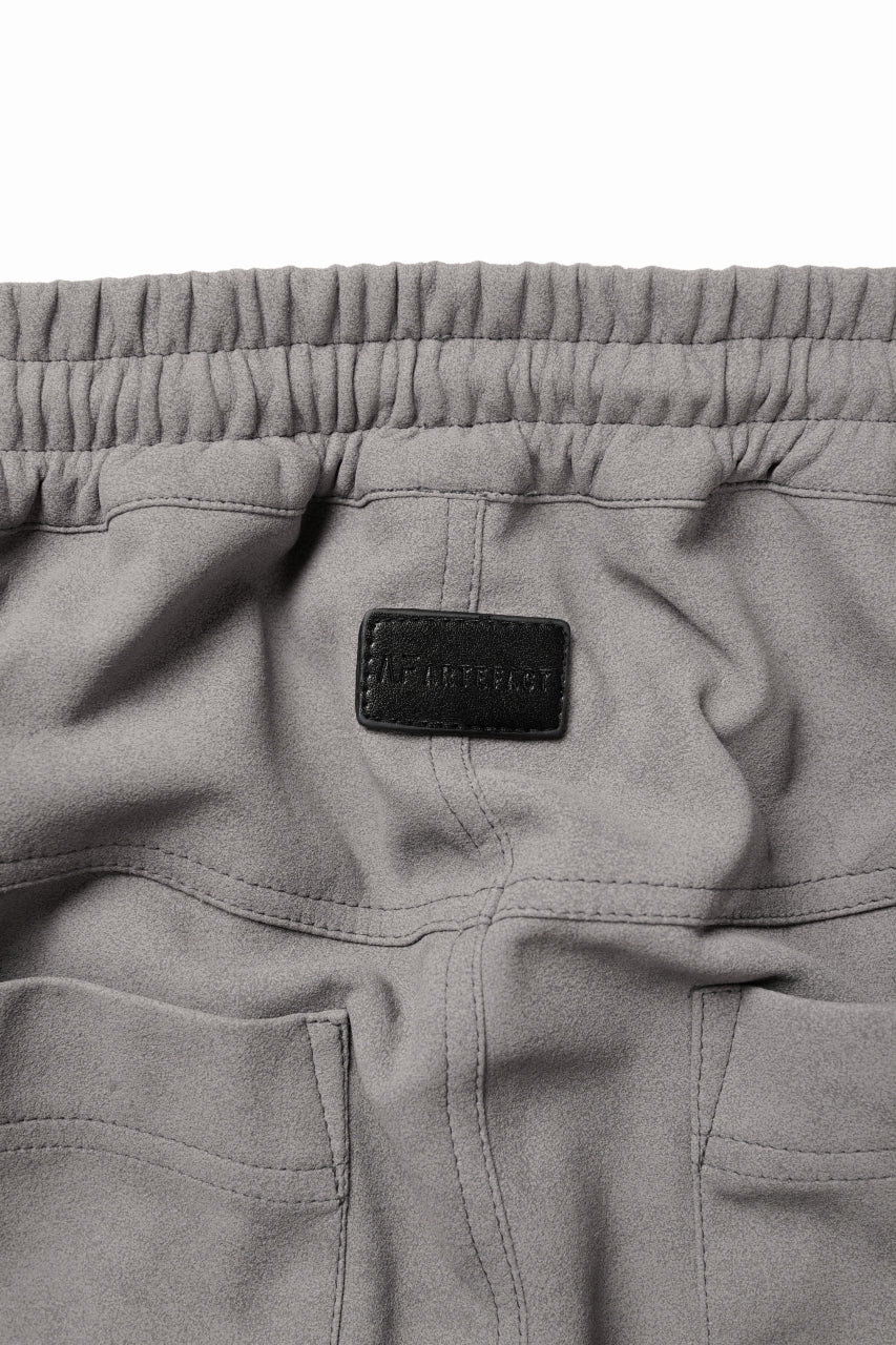A.F ARTEFACT LAYERED BOOTS CUT PANTS / SYNTHETIC SUEDE LEATHER (GREY) - Image 7