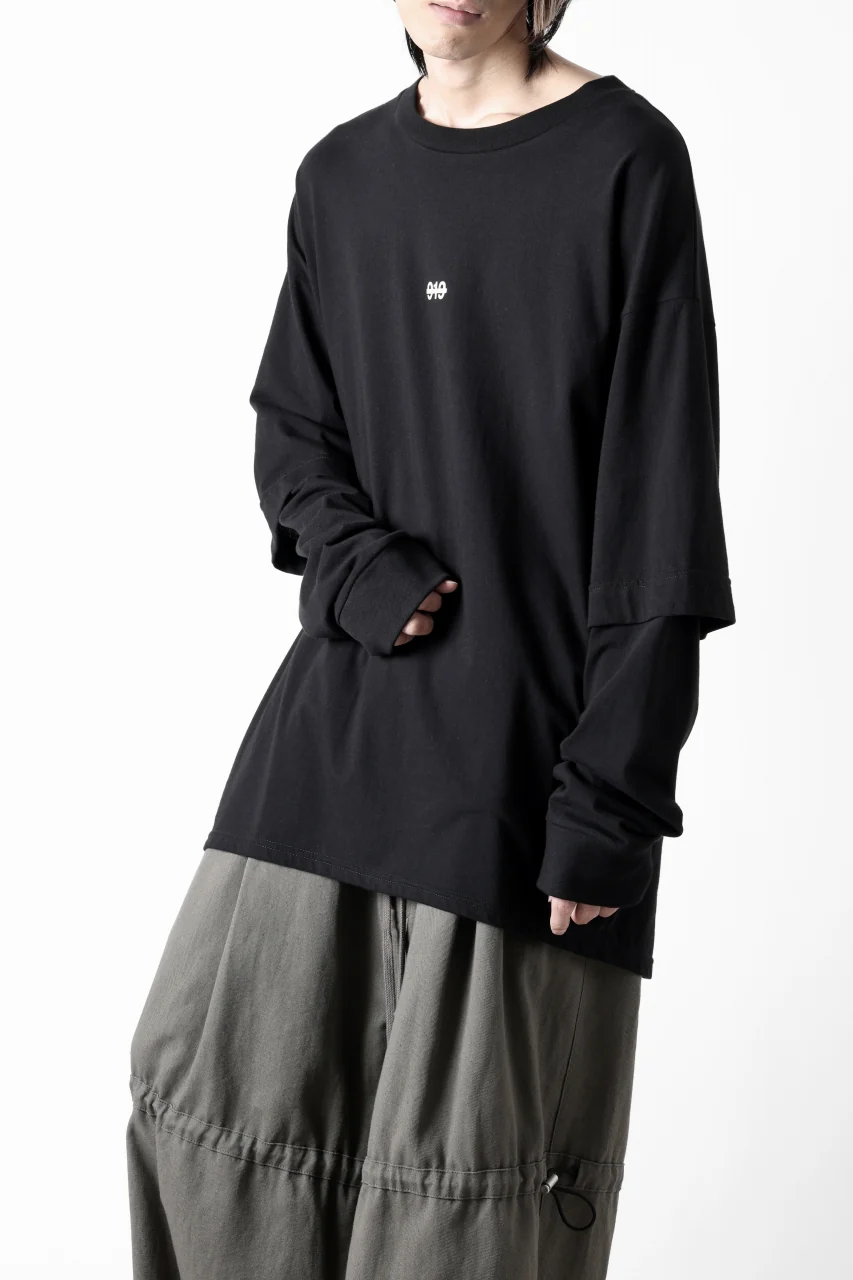 A.F ARTEFACT LAYERED LONG SLEEVE TOPS / PRINT TYPE-A (BLACK) - Image 14