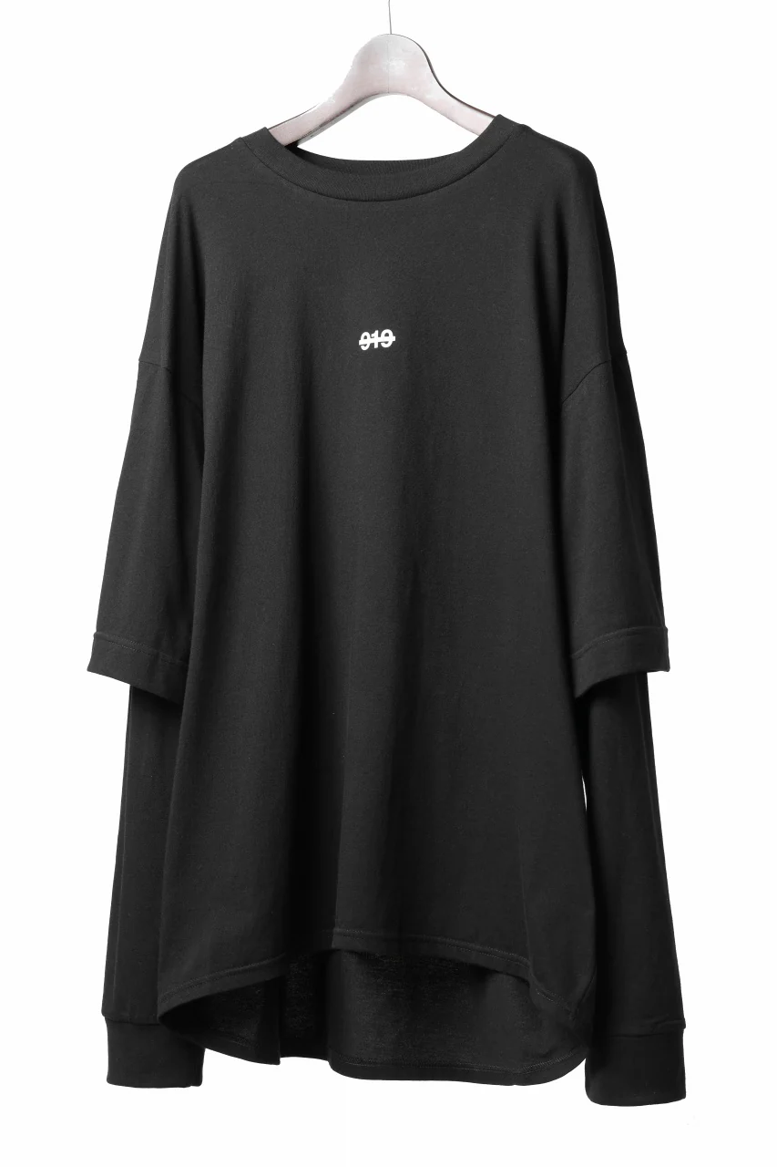 A.F ARTEFACT LAYERED LONG SLEEVE TOPS / PRINT TYPE-A (BLACK) - Image 2