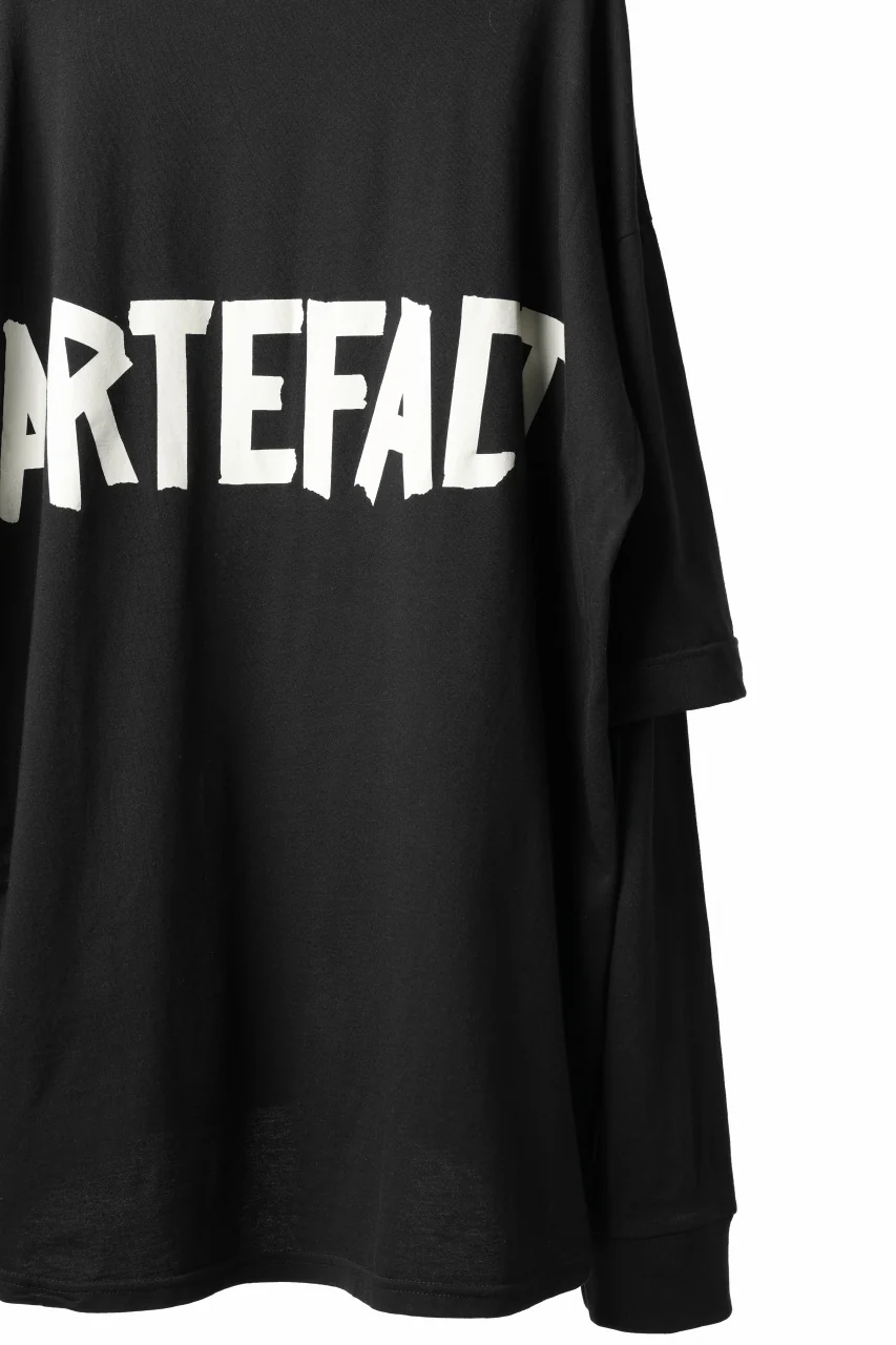 A.F ARTEFACT LAYERED LONG SLEEVE TOPS / PRINT TYPE-A (BLACK) - Image 24