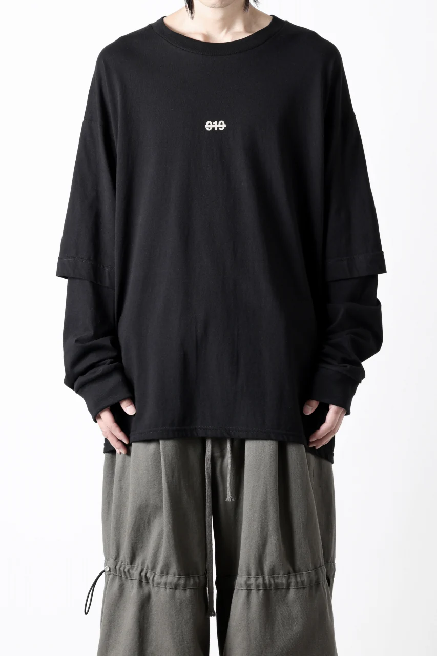 A.F ARTEFACT LAYERED LONG SLEEVE TOPS / PRINT TYPE-A (BLACK) - Image 5
