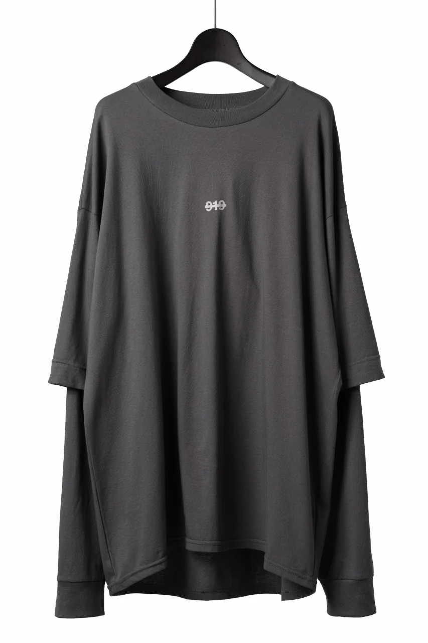 A.F ARTEFACT LAYERED LONG SLEEVE TOPS / PRINT TYPE-A (GREY)