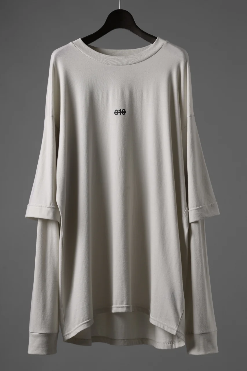 A.F ARTEFACT LAYERED LONG SLEEVE TOPS / PRINT TYPE-A (IVORY)