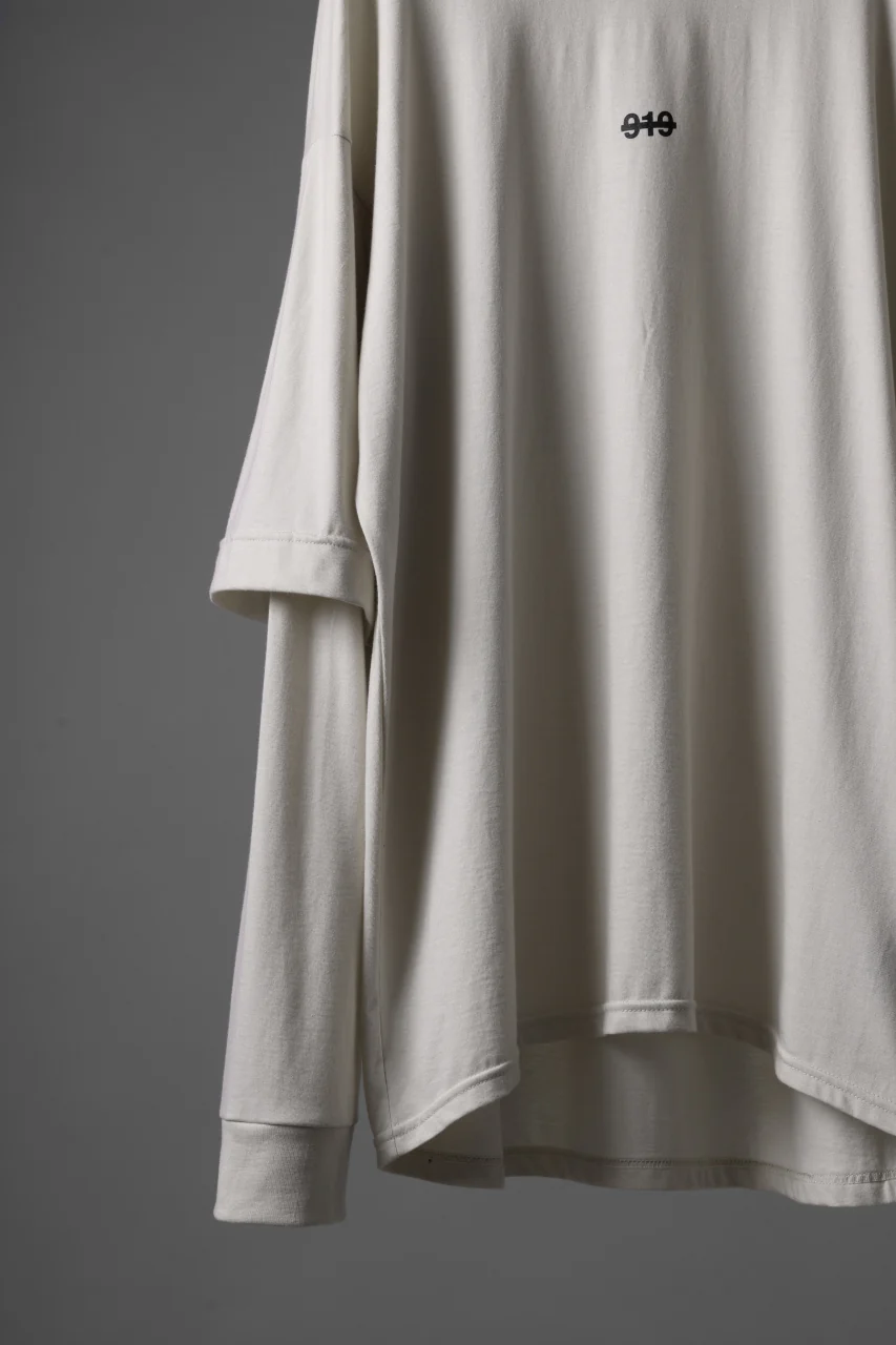 A.F ARTEFACT LAYERED LONG SLEEVE TOPS / PRINT TYPE-A (IVORY) - Image 6