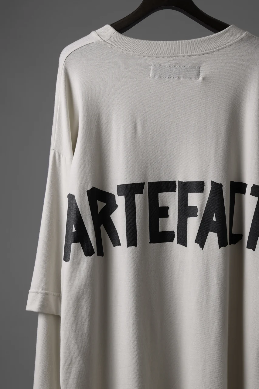 A.F ARTEFACT LAYERED LONG SLEEVE TOPS / PRINT TYPE-A (IVORY) - Image 8