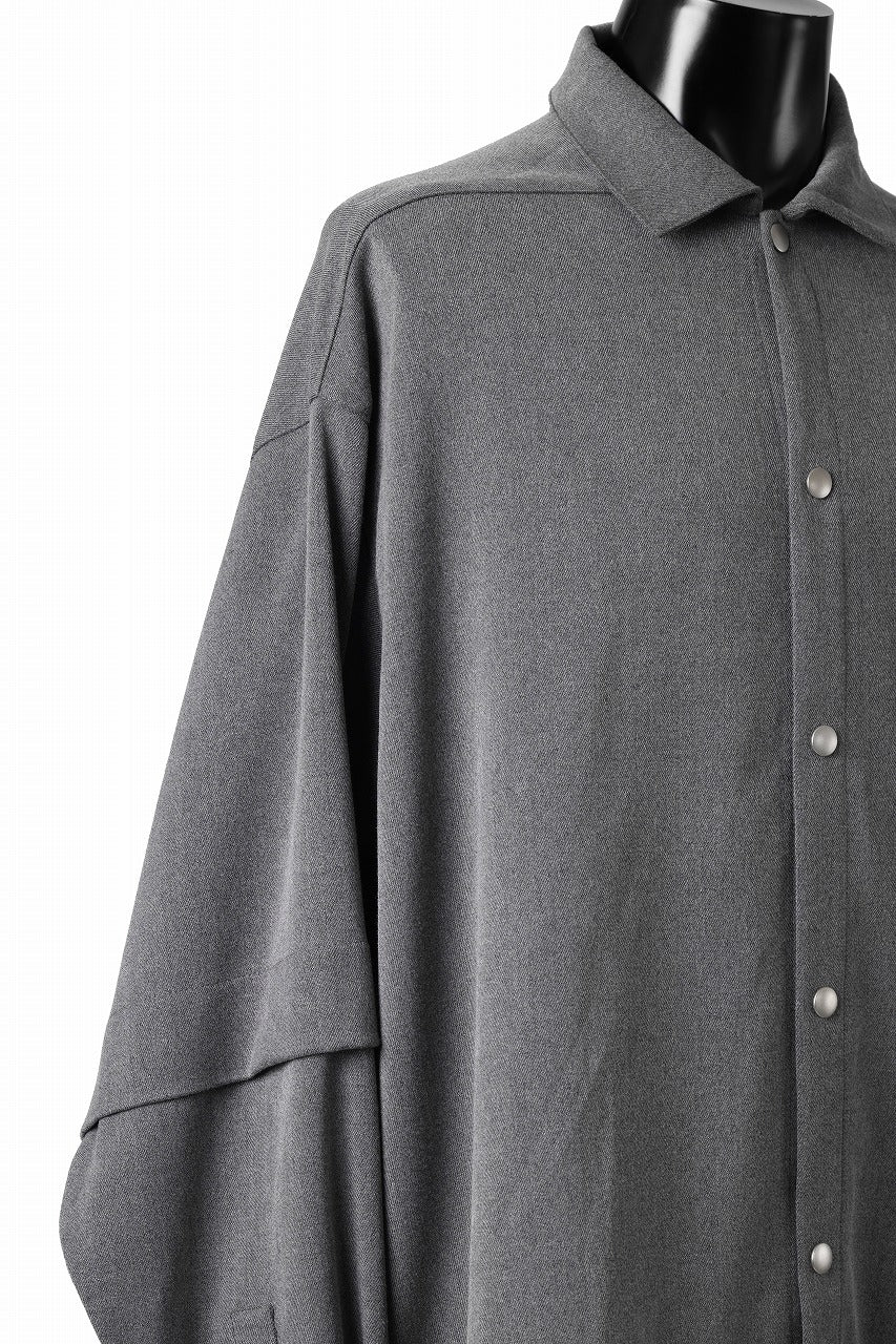 A.F ARTEFACT LAYERED SLEEVE OVER SIZE SHIRTS / SERGE TWILL (L.GREY) - Image 29