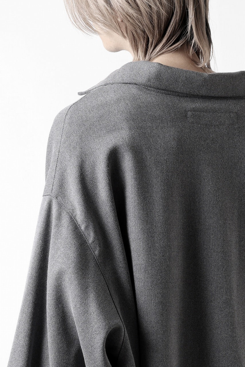 A.F ARTEFACT LAYERED SLEEVE OVER SIZE SHIRTS / SERGE TWILL (L.GREY) - Image 39