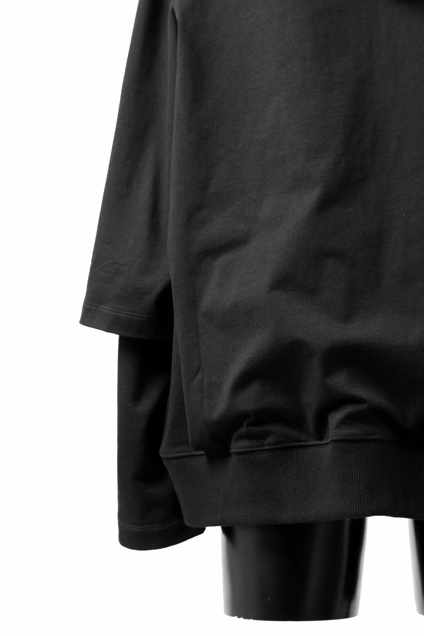 A.F ARTEFACT LAYERED TEE HOODIE / TYPE-A PRINT (BLACK) - Image 10