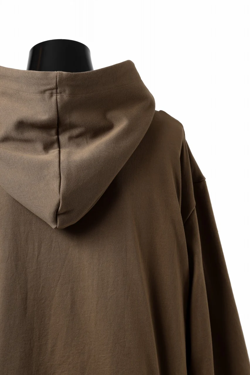 A.F ARTEFACT LAYERED TEE HOODIE / TYPE-A PRINT (BROWN) - Image 11