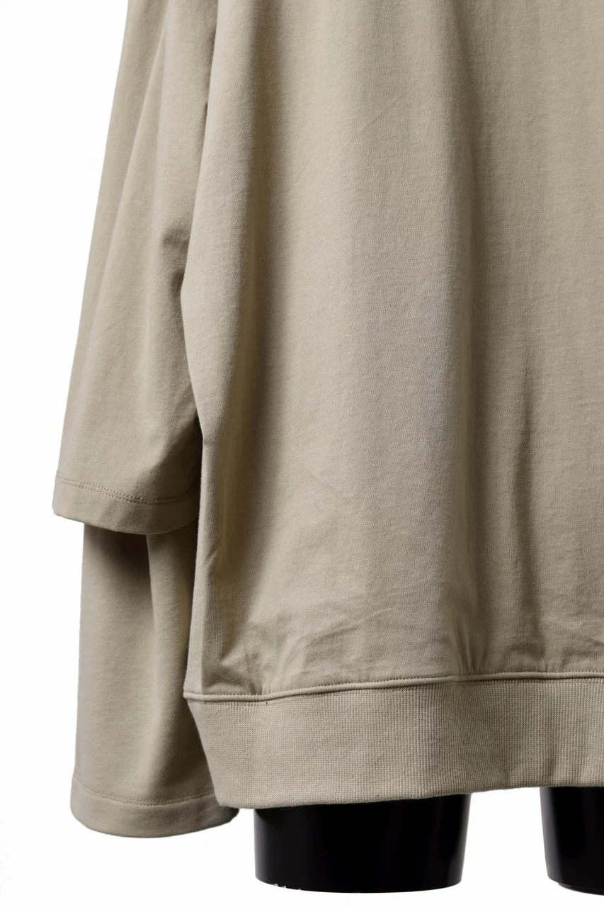 A.F ARTEFACT LAYERED TEE HOODIE / TYPE-B PRINT (BEIGE) - Image 11