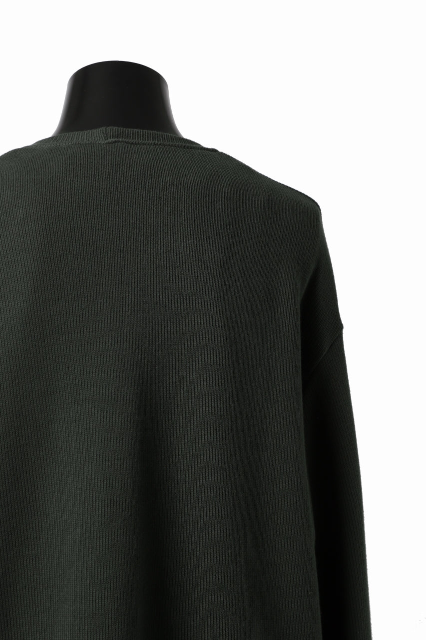 A.F ARTEFACT LAYERED ZIP PULLOVER / COTTON KNIT+JERSEY (KHAKI) - Image 23