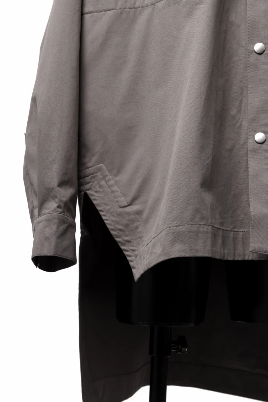 A.F ARTEFACT LONG-BACK MILITARY SHIRT (GREY) - Image 10