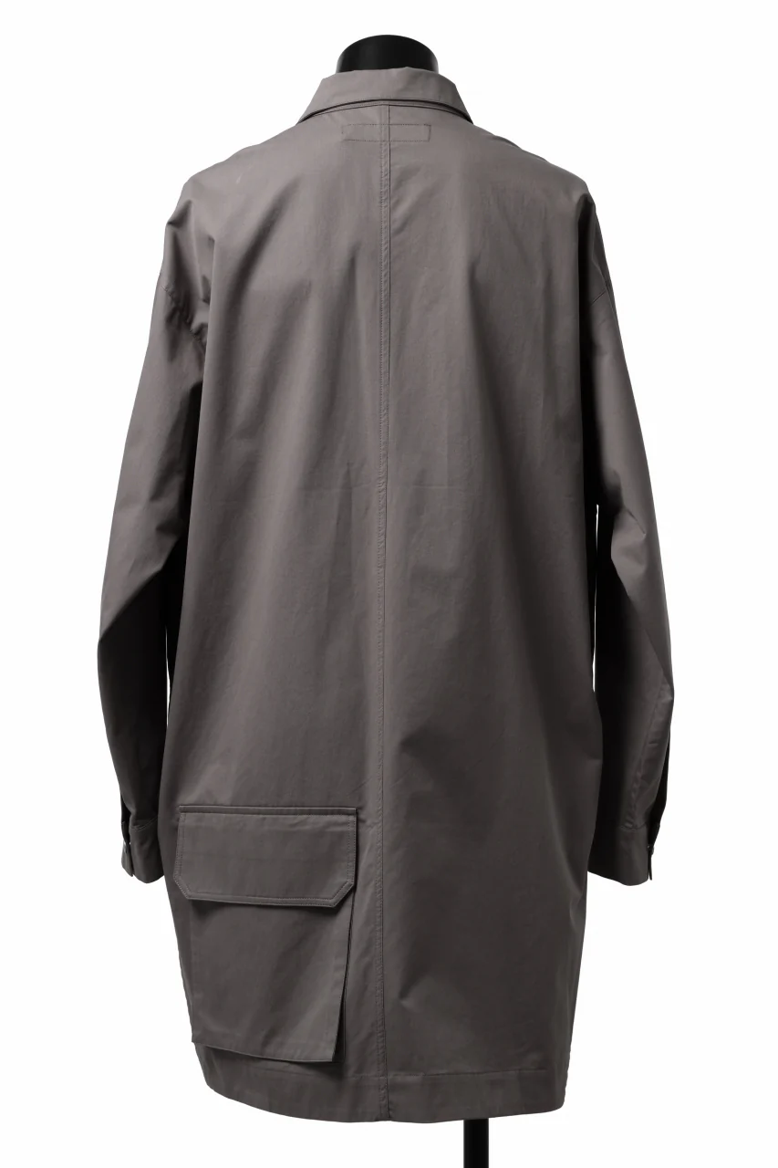 A.F ARTEFACT LONG-BACK MILITARY SHIRT (GREY) - Image 5