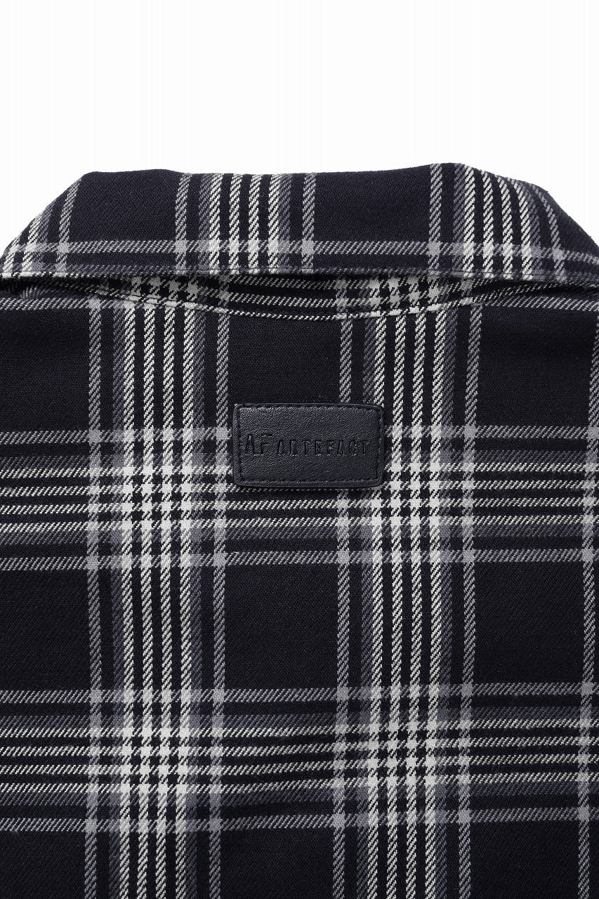 A.F ARTEFACT LONG SHIRT / TARTAN CHECK (BLACK x GREY) - Image 12