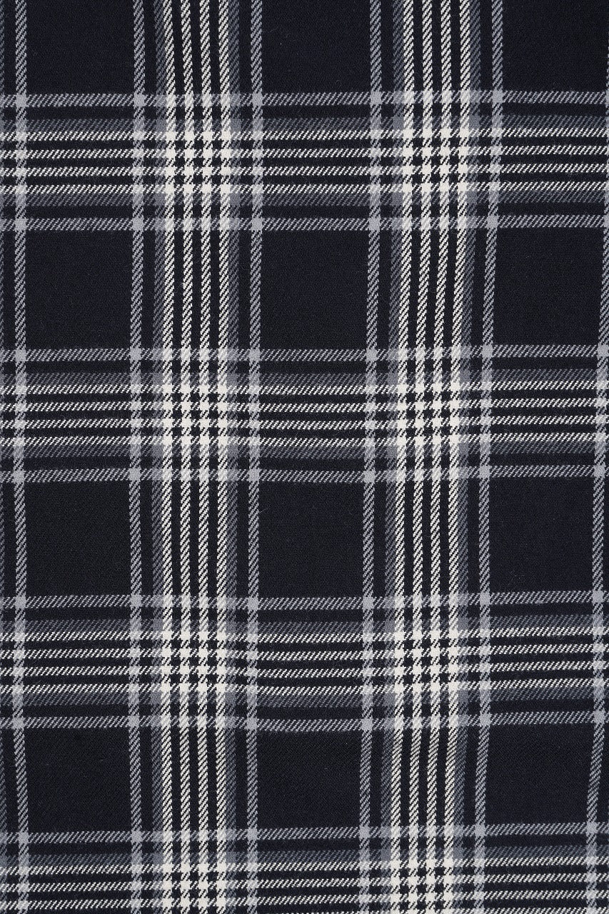 A.F ARTEFACT LONG SHIRT / TARTAN CHECK (BLACK x GREY) - Image 13