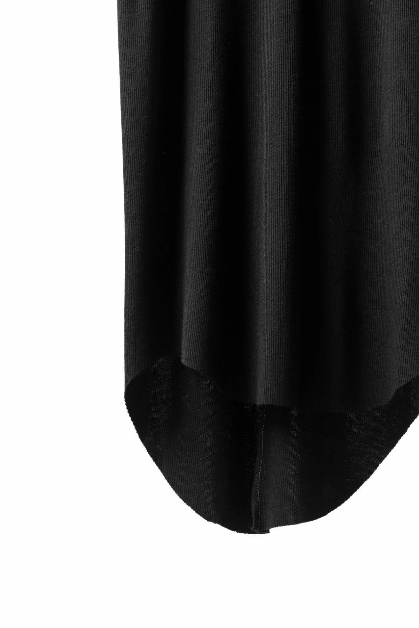 A.F ARTEFACT LONG TANK TOP / RIB COTTON (BLACK) - Image 6