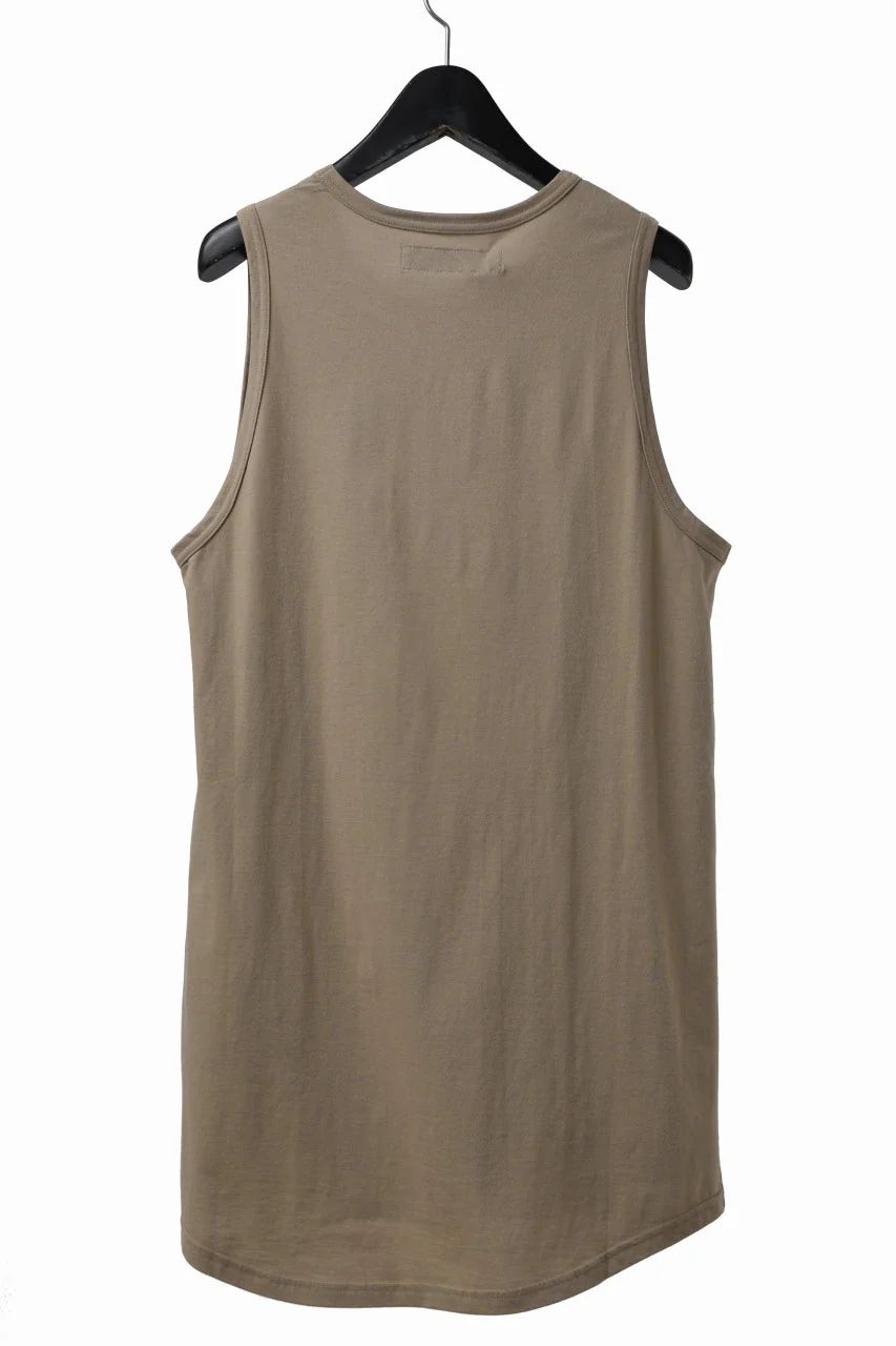 A.F ARTEFACT LOOSEY LONG TANK TOP (BEIGE) - Image 3