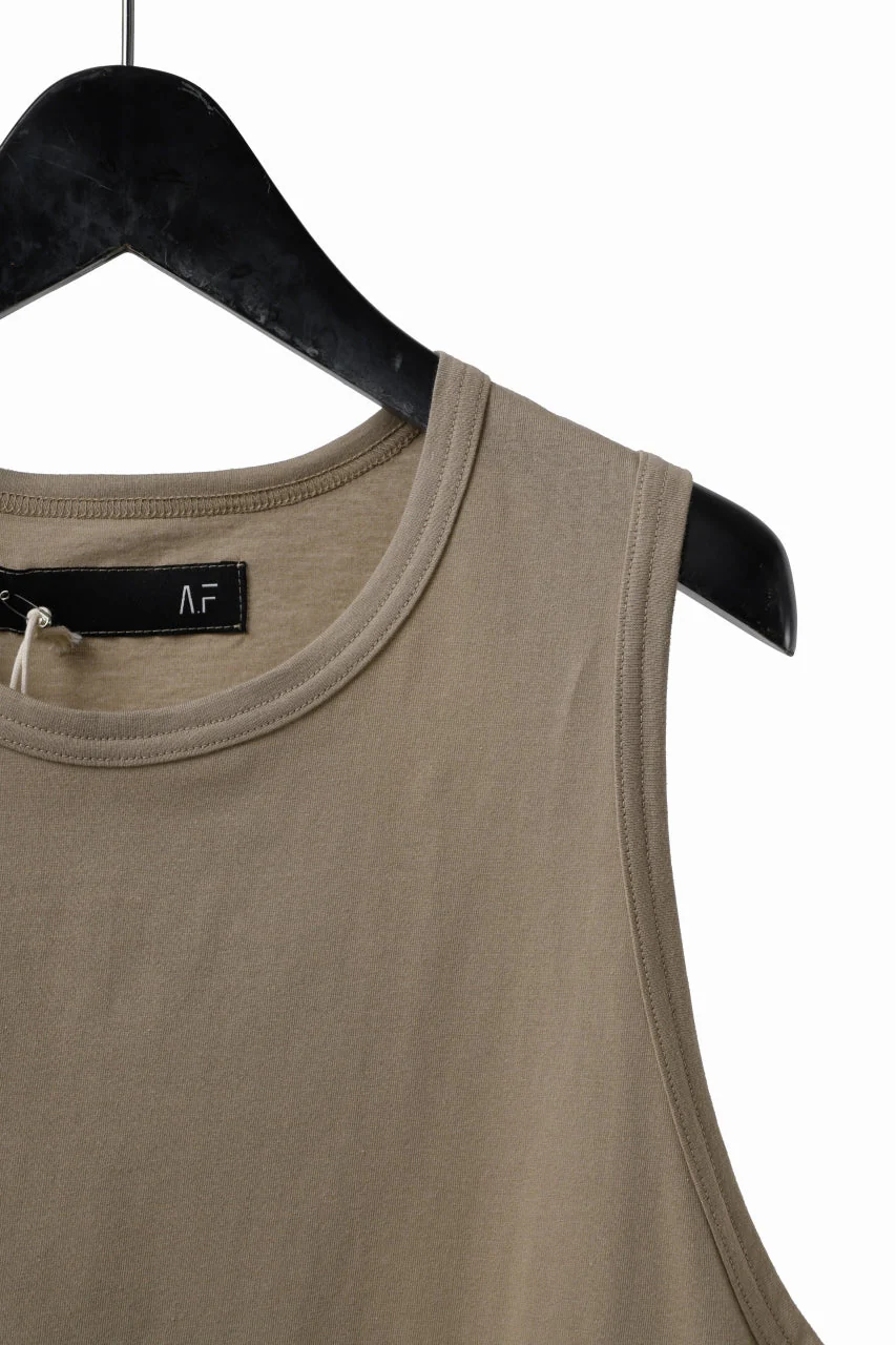 A.F ARTEFACT LOOSEY LONG TANK TOP (BEIGE) - Image 7