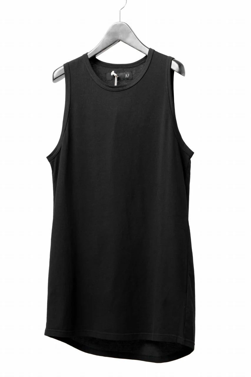A.F ARTEFACT LOOSEY LONG TANK TOP (BLACK) - Image 2