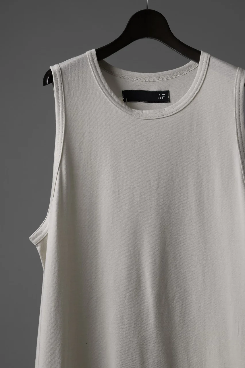A.F ARTEFACT LOOSEY LONG TANK TOP / PRINT TYPE-A (IVORY) - Image 4