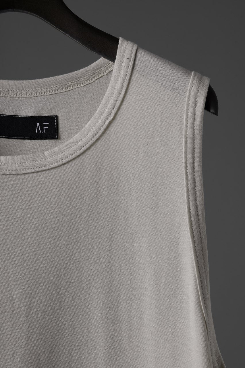 A.F ARTEFACT LOOSEY LONG TANK TOP / PRINT TYPE-A (IVORY) - Image 5
