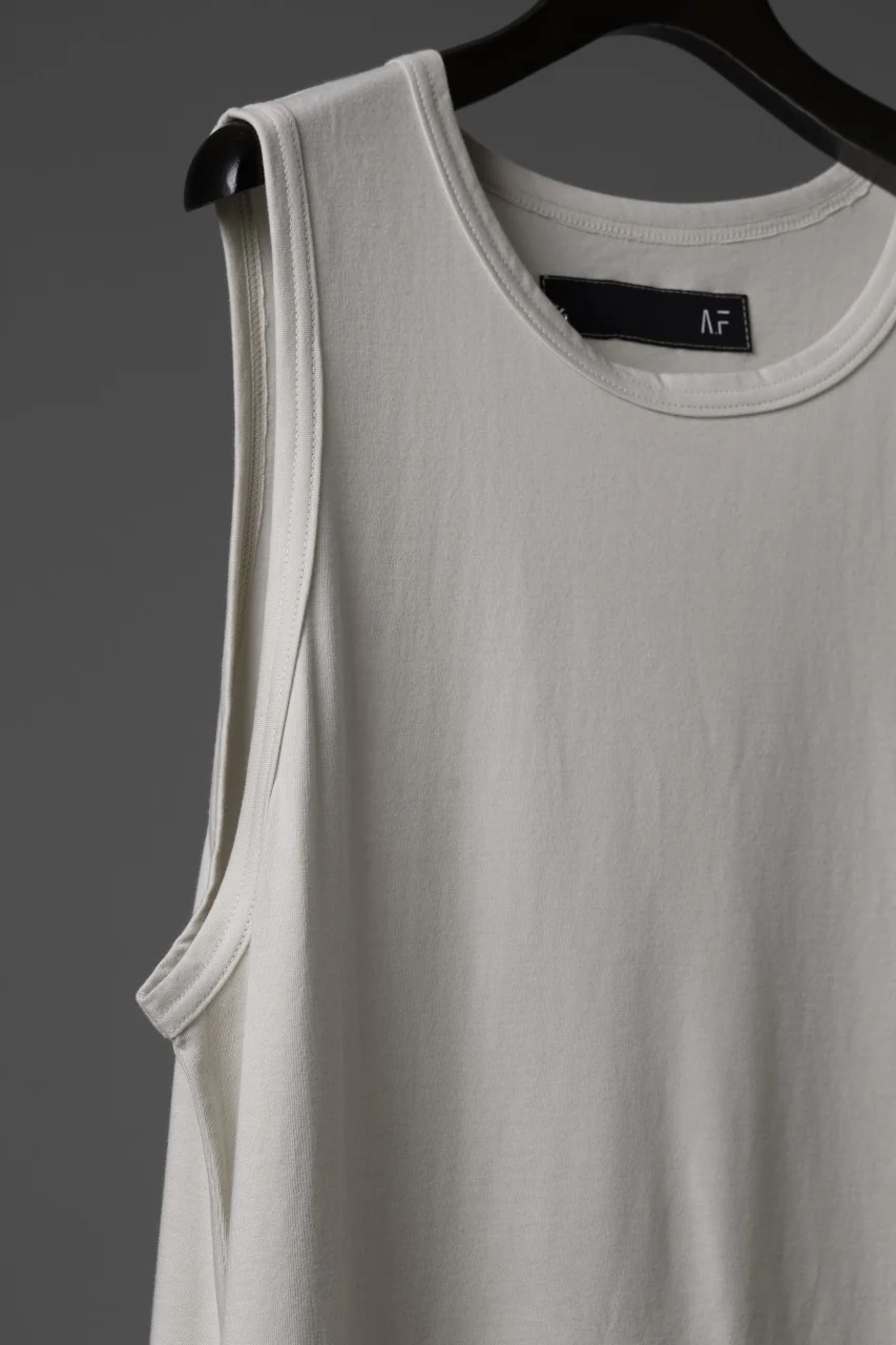 A.F ARTEFACT LOOSEY LONG TANK TOP / PRINT TYPE-A (IVORY) - Image 9
