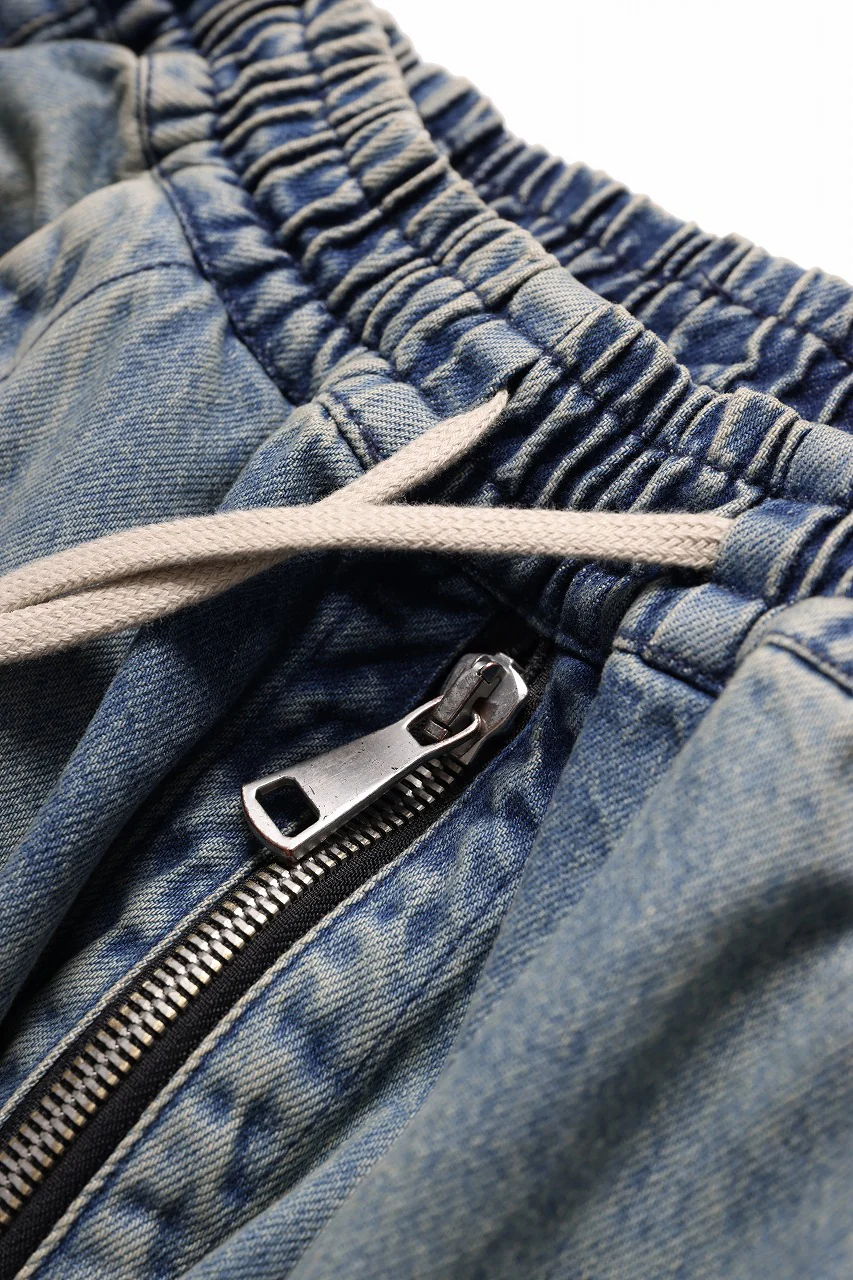 A.F ARTEFACT LOWCROTCH MILITARY WIDE SHORTS / FADED DENIM (BLUE) - Image 9