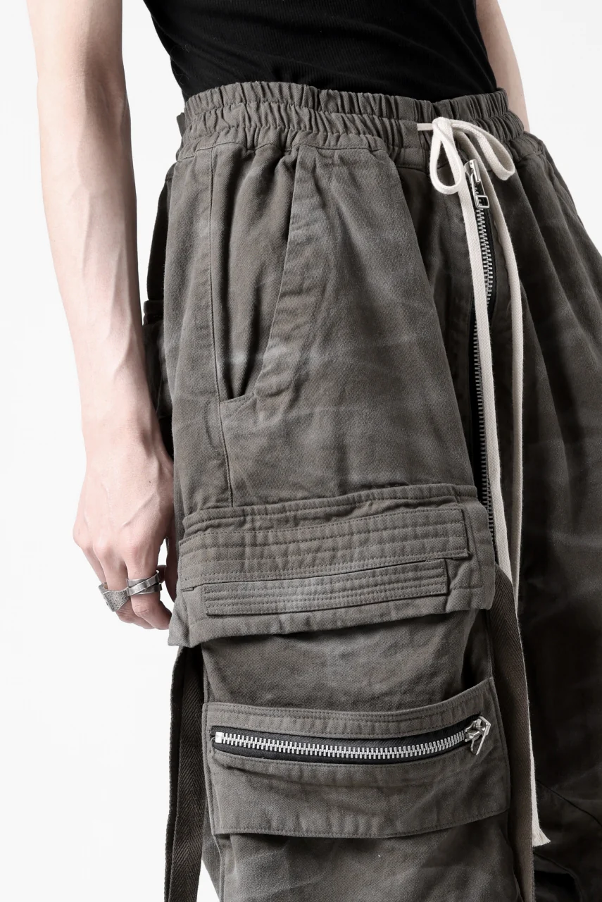 A.F ARTEFACT LOWCROTCH MILITARY WIDE SHORTS / VINTAGE DYED (KHAKI) - Image 18