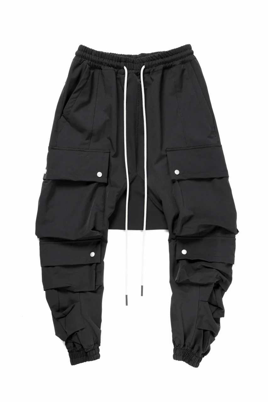 A.F ARTEFACT LOWCROTCH TACTICAL JOGGERS / TECH SMOOTH (BLACK)
