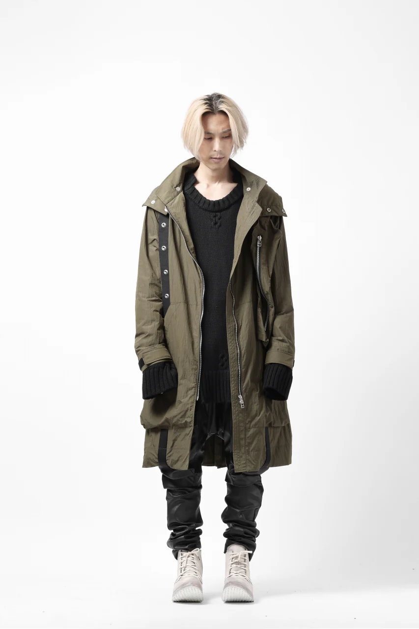 A.F ARTEFACT LOWGAUGE CABLE KNIT PULLOVER IRREGULAR-HEM (BLACK) - Image 30