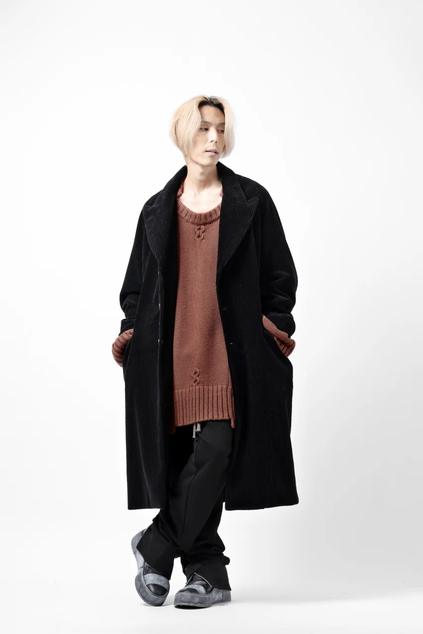 A.F ARTEFACT LOWGAUGE CABLE KNIT PULLOVER IRREGULAR-HEM (BROWN) - Image 23