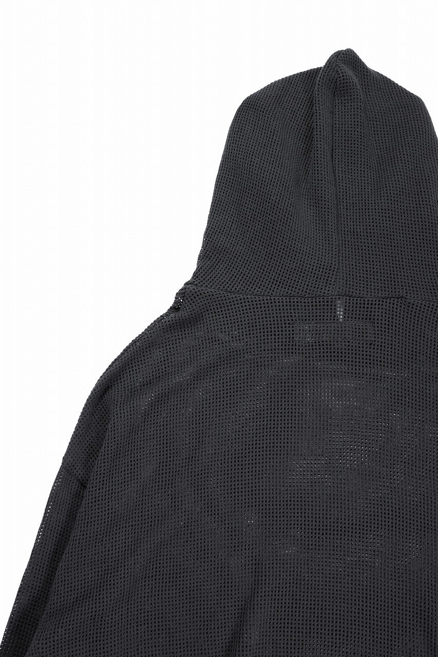 A.F ARTEFACT MESH KNIT HOODIE (CHARCOAL) - Image 7