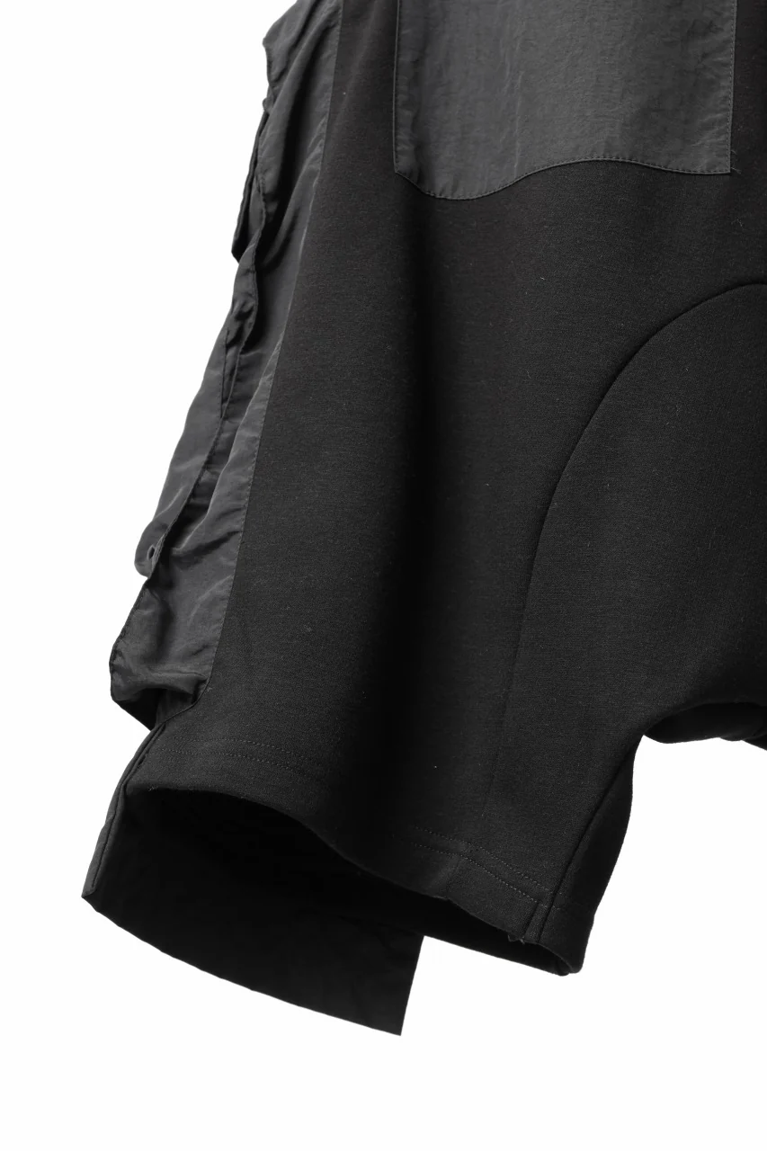 A.F ARTEFACT MILITARY CARGO SARROUEL SHORTS / BOMBER HEAT® + NYLON (BLACK) - Image 11