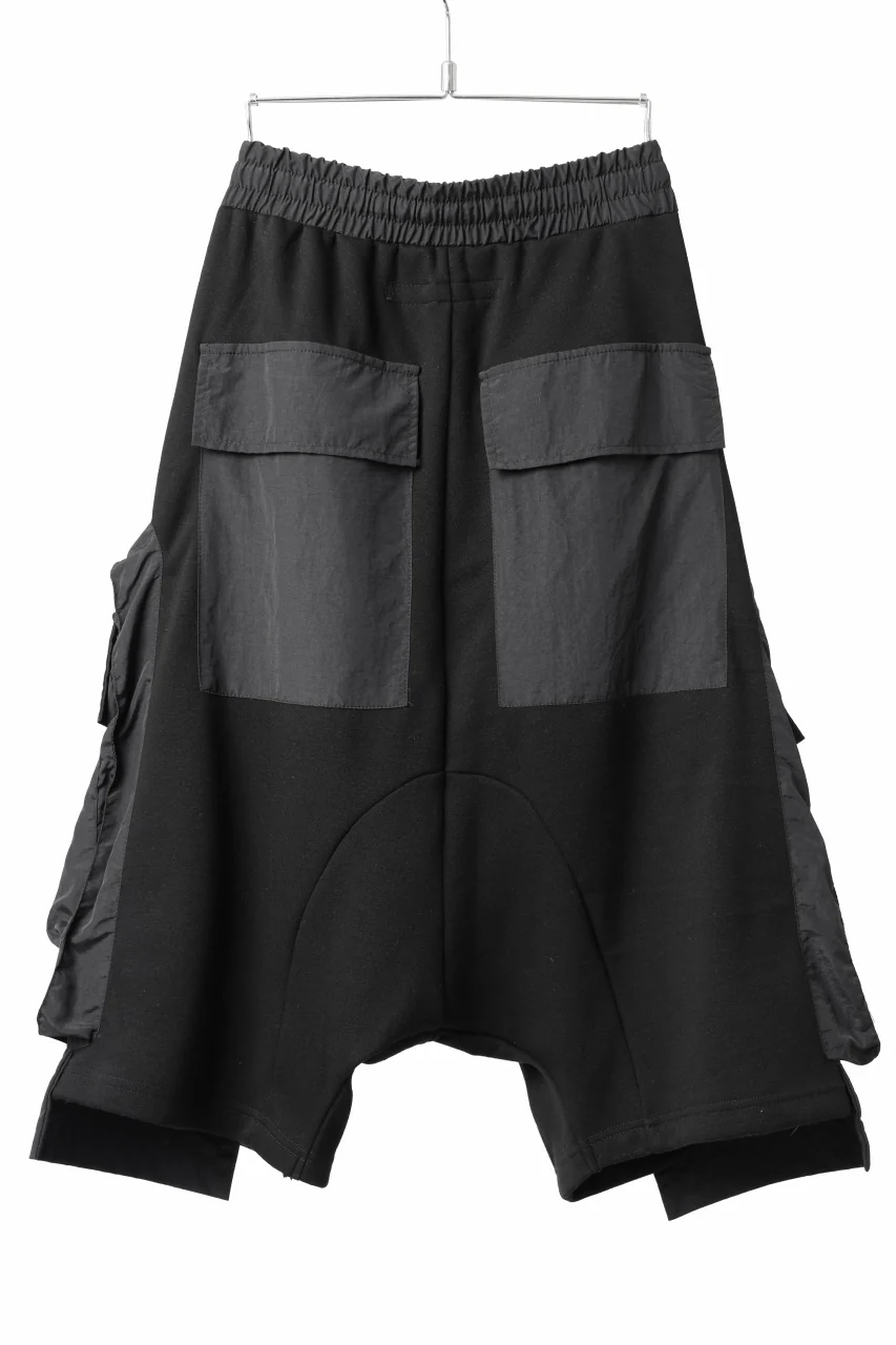 A.F ARTEFACT MILITARY CARGO SARROUEL SHORTS / BOMBER HEAT® + NYLON (BLACK) - Image 3