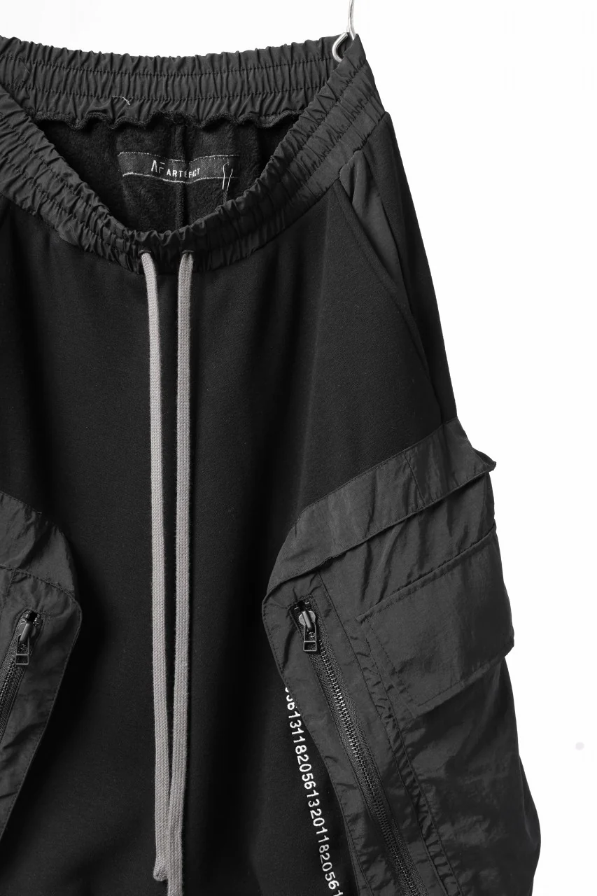A.F ARTEFACT MILITARY CARGO SARROUEL SHORTS / BOMBER HEAT® + NYLON (BLACK) - Image 4