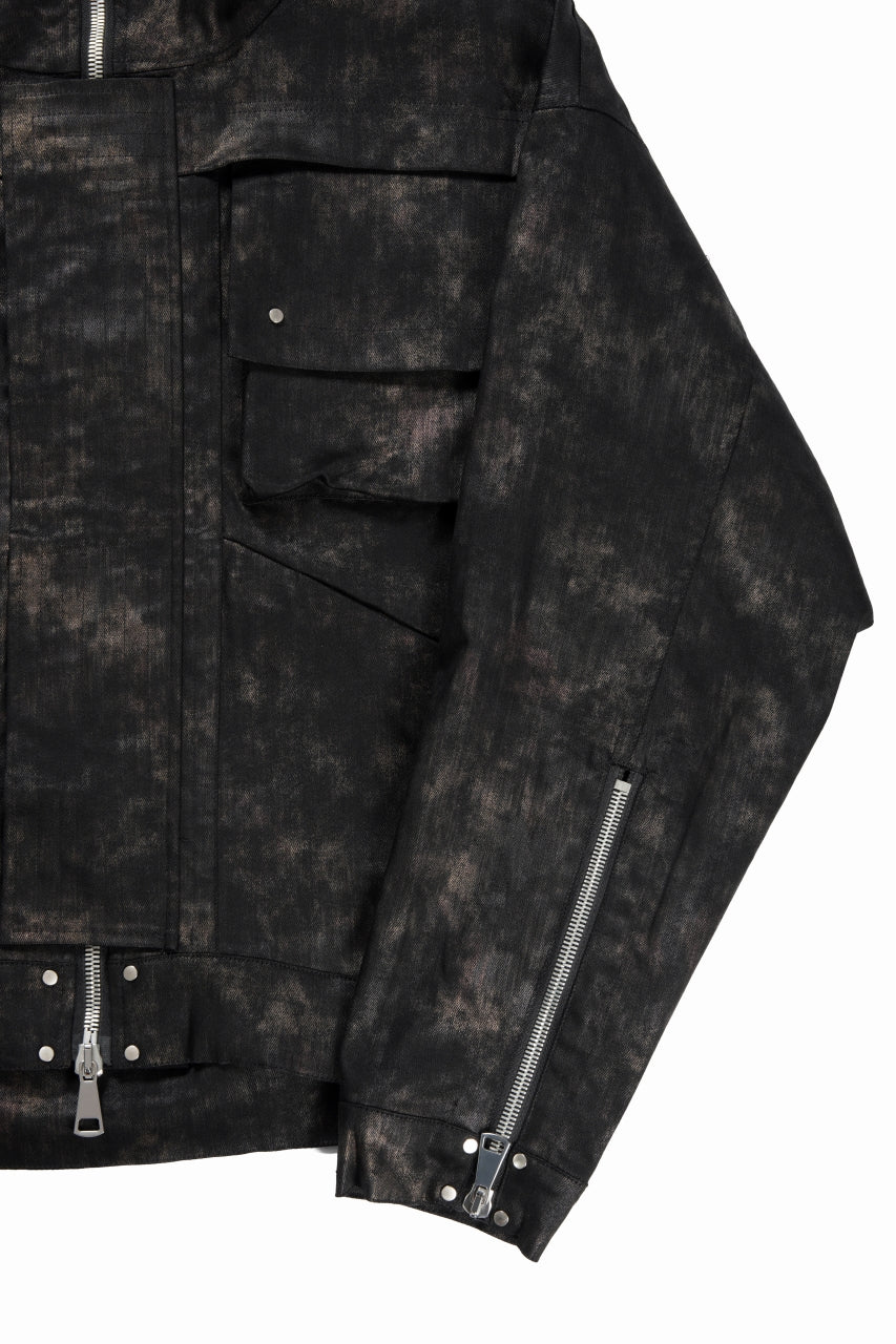 A.F ARTEFACT MILITARY HOODED BLOUSON / METAL STEAM CAMOUFLAGE (BLACK×BROWN) - Image 4