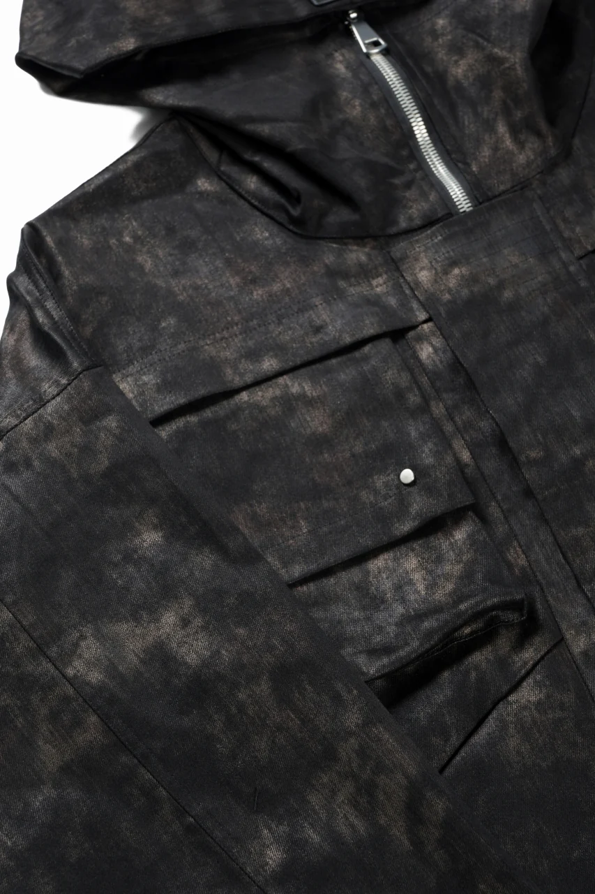 A.F ARTEFACT MILITARY HOODED BLOUSON / METAL STEAM CAMOUFLAGE (BLACK×BROWN) - Image 6