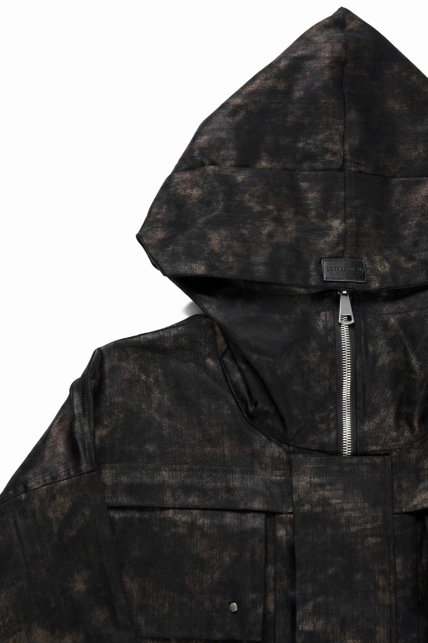 A.F ARTEFACT MILITARY HOODED BLOUSON / METAL STEAM CAMOUFLAGE (BLACK×BROWN) - Image 8