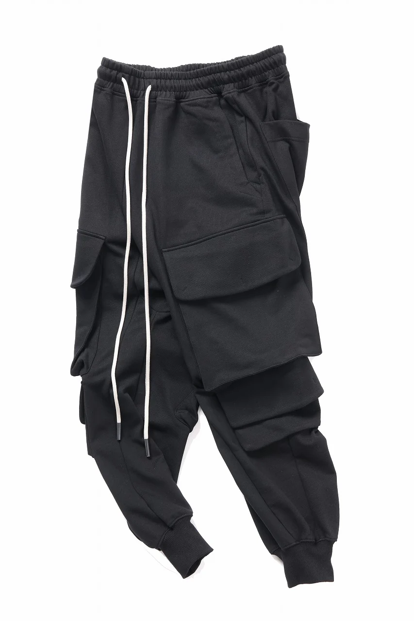A.F ARTEFACT MILITARY SWEAT SAROUEL PANTS (BLACK) - Image 3