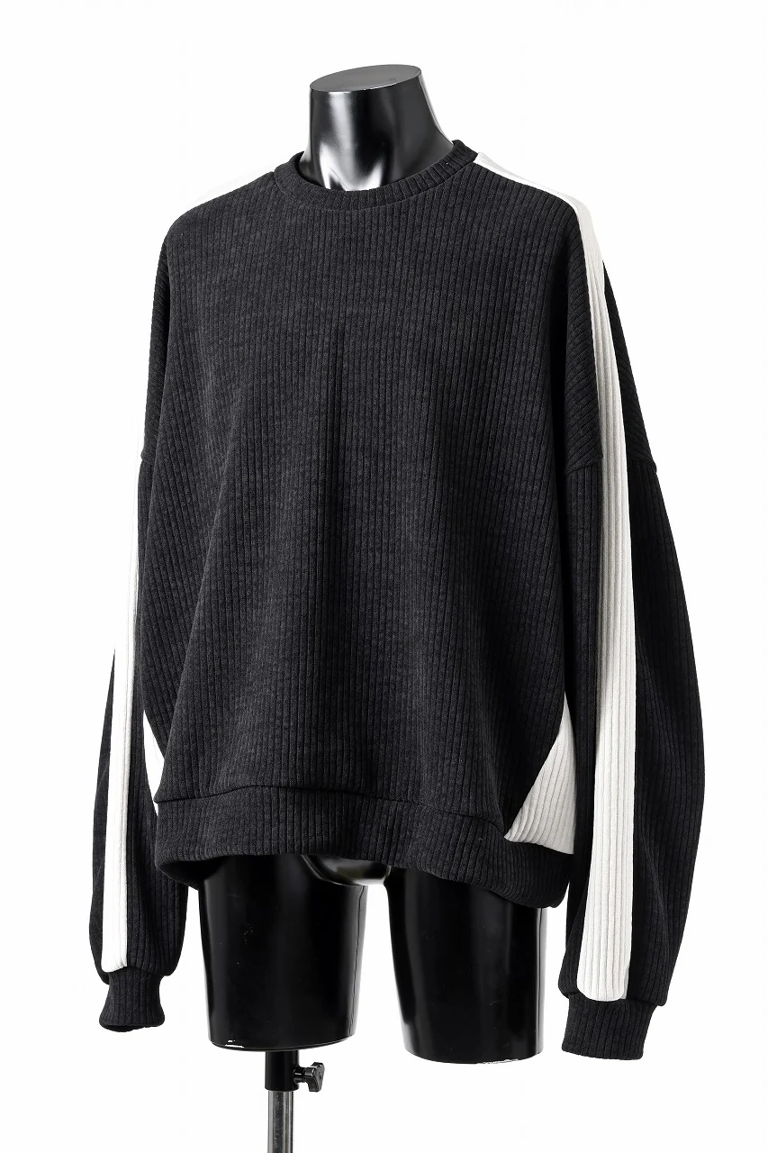A.F ARTEFACT MODUROY KNIT TOPS (BLACK x IVORY) - Image 2