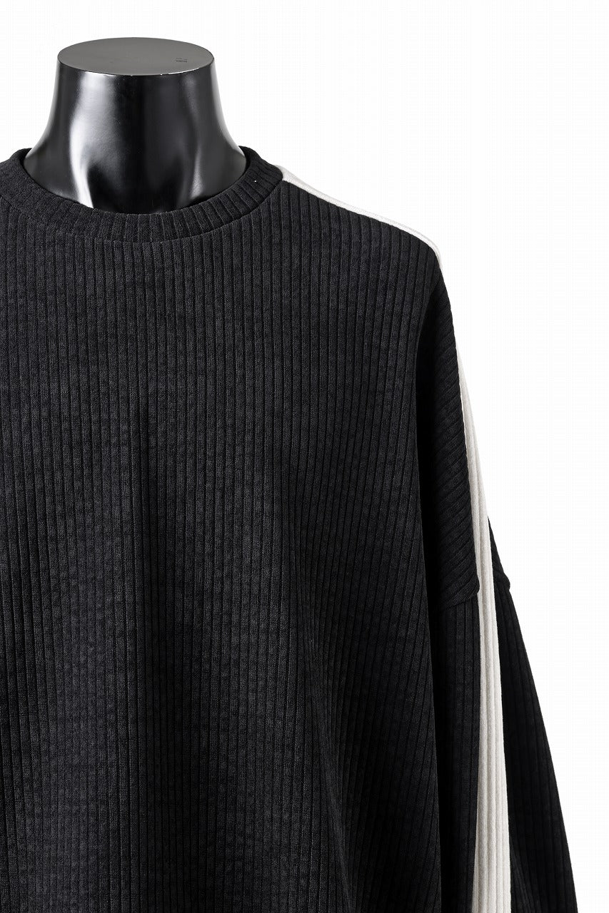 A.F ARTEFACT MODUROY KNIT TOPS (BLACK x IVORY) - Image 6
