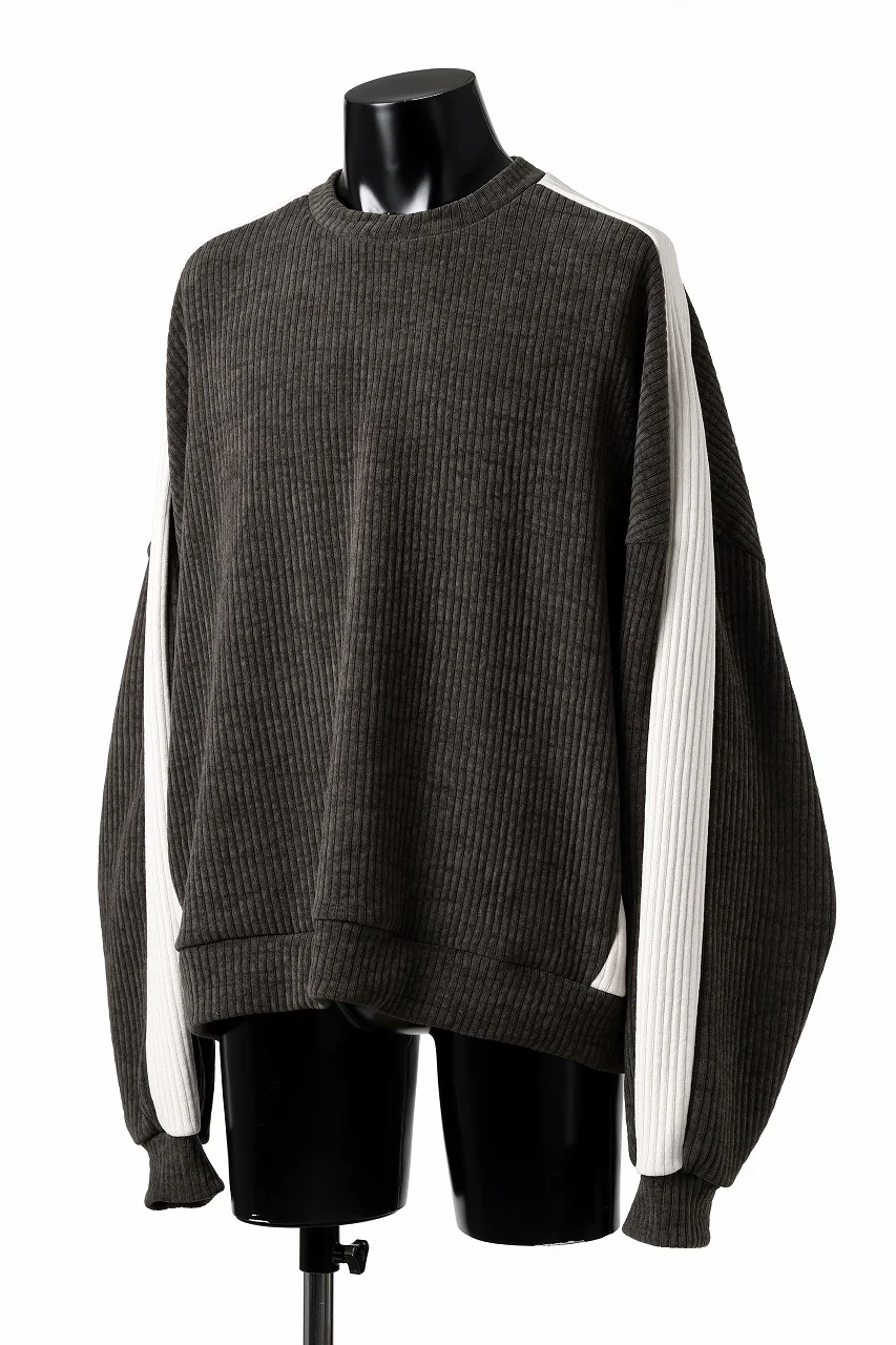 A.F ARTEFACT MODUROY KNIT TOPS (KHAKI x IVORY) - Image 2