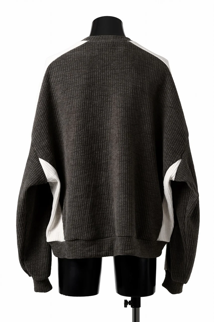 A.F ARTEFACT MODUROY KNIT TOPS (KHAKI x IVORY) - Image 4