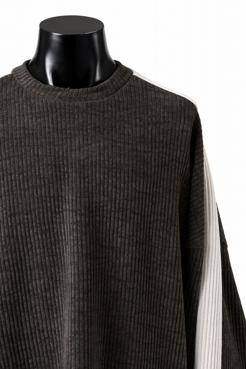 A.F ARTEFACT MODUROY KNIT TOPS (KHAKI x IVORY) - Image 7